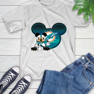 NFL Miami Dolphins Mickey Mouse Disney Football T Shirt