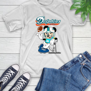 NFL Miami Dolphins Mickey Mouse Disney Super Bowl Football T Shirt