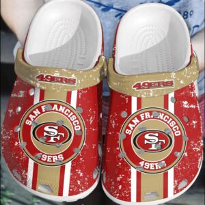 NFL San Francisco 49ers CrocsCrocband Clogs Comfortable Shoes For Men Women