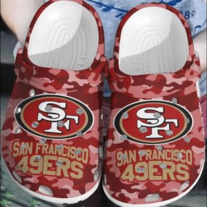 NFL San Francisco 49ers CrocsCrocband Comfortable Clogs Shoes For Men Women