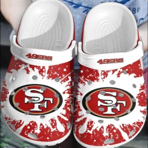 NFL San Francisco 49ers Football Crocband Clogs Crocs Shoes Comfortable For Men Women