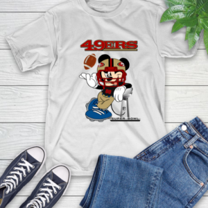 NFL San Francisco 49ers Mickey Mouse Disney Super Bowl Football T Shirt