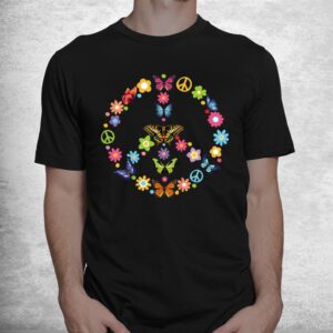 Peace Love Butterfly 60s 70s Tie Dye Vintage Hippie Costume Shirt 1