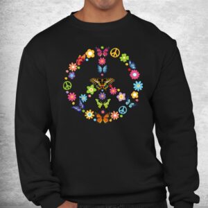 Peace Love Butterfly 60s 70s Tie Dye Vintage Hippie Costume Shirt 2