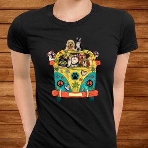 Peace Love Dogs Hippie Van Shirt Funny Tropical Summer Shirt 2