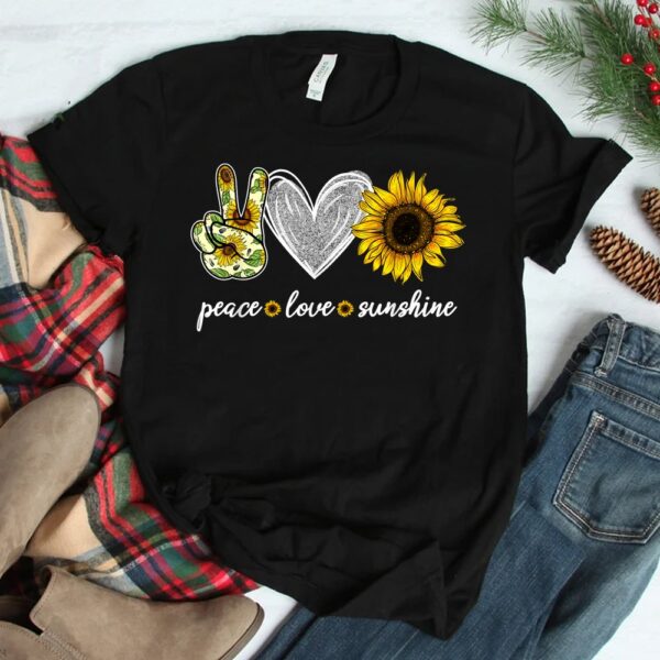 Peace Love Sunshine Sunflower Hippie Sunflower Shirt