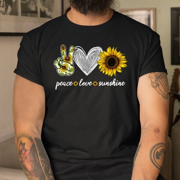 Peace Love Sunshine Sunflower Hippie Sunflower Shirt