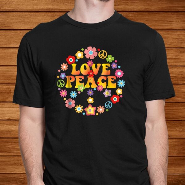 Peace Sign Love Shirt0s0s Tie Die Hippie Costume Shirt