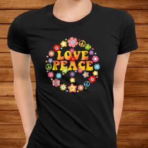 Peace Sign Love Shirt0s0s Tie Die Hippie Costume Shirt 2