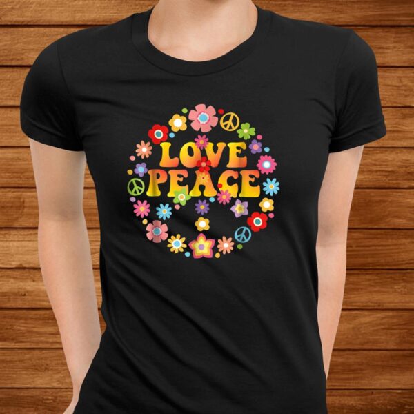 Peace Sign Love Shirt0s0s Tie Die Hippie Costume Shirt