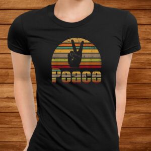 Peace Sign Tshirt Retro Love 60s 70s Hippie Shirt 2