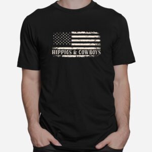 Raisin Hell With The Hippies And Cowboys Shirt 1