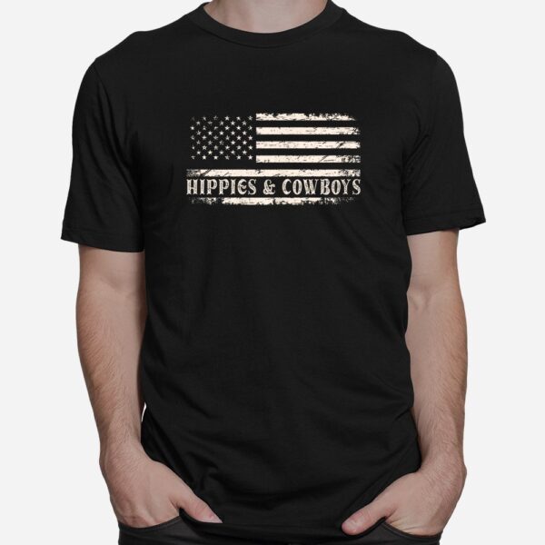 Raisin Hell With The Hippies And Cowboys Shirt