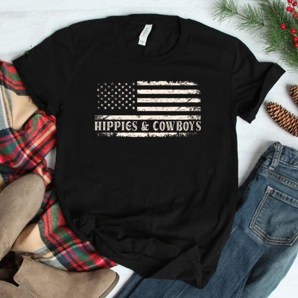 Raisin Hell With The Hippies And Cowboys Shirt