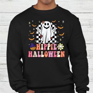 Retro Hippie Vintage Ghost Peace Finger Sign Shirt 2
