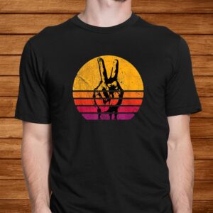 Retro Peace Shirt Love 60s 70s Hippie Inspired Shirt 1