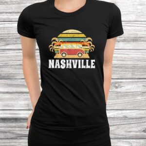 Retro Vintage Nashville Tn Hippie Van Gift Women Kids Shirt 2
