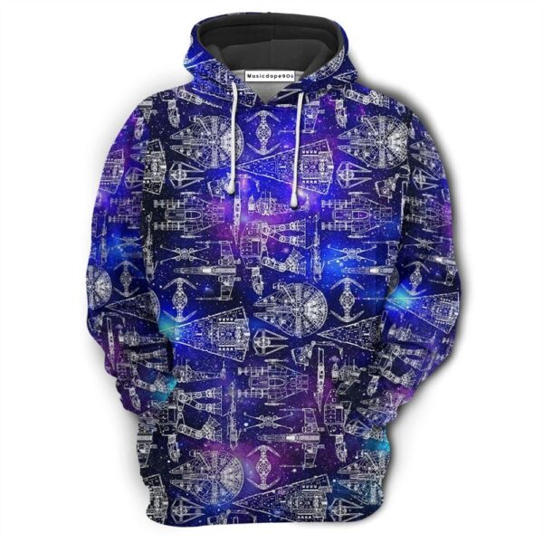 Space Ships Star Wars Galaxy  Movie 3D Hoodie