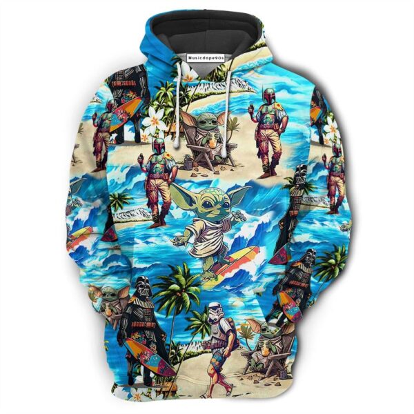 Special Star Wars Surfing  Movie 3D Hoodie