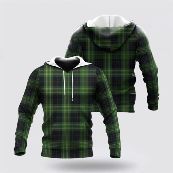 St Patrick’s Day Hoodie Fitzpatrick Hunting Hoodie Tartan Outerwear Tartan Plaid Hoodie Tartan Hoodie