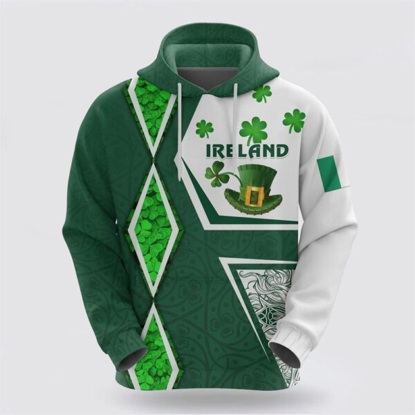 St Patrick’s Day Hoodie Ireland Hoodie Irish Saint Patricks Day Unique Vibes
