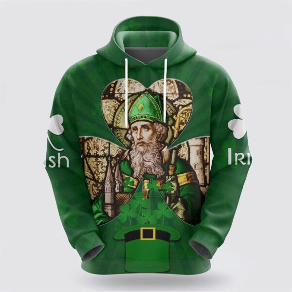 St Patrick’s Day Hoodie Ireland Hoodie Saint Patricks Day (Green)