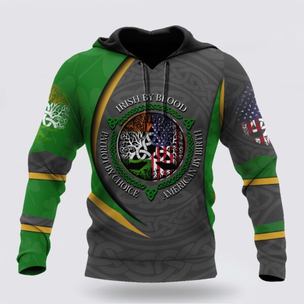 St Patrick’s Day Hoodie Irish Saint Patrick’s Day Printed Unisex Hoodie