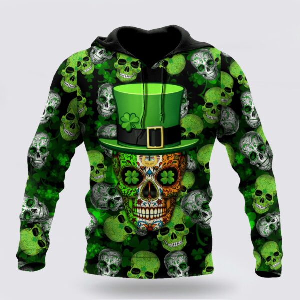 St Patrick’s Day Hoodie Irish Skull St Patrick Day Unisex Shirts