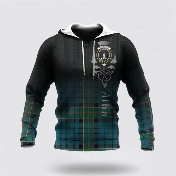 St Patrick’s Day Hoodie Kirkpatrick Clan Tartan Hoodie Family Crest Pullover Hoodie Alba Celtic