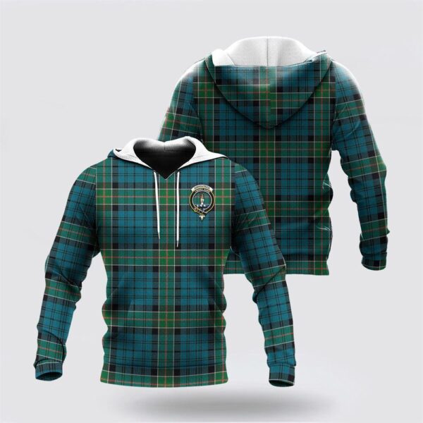 St Patrick’s Day Hoodie Kirkpatrick Family Crest Hoodie Tartan Pullover Hoodie For Men And Women