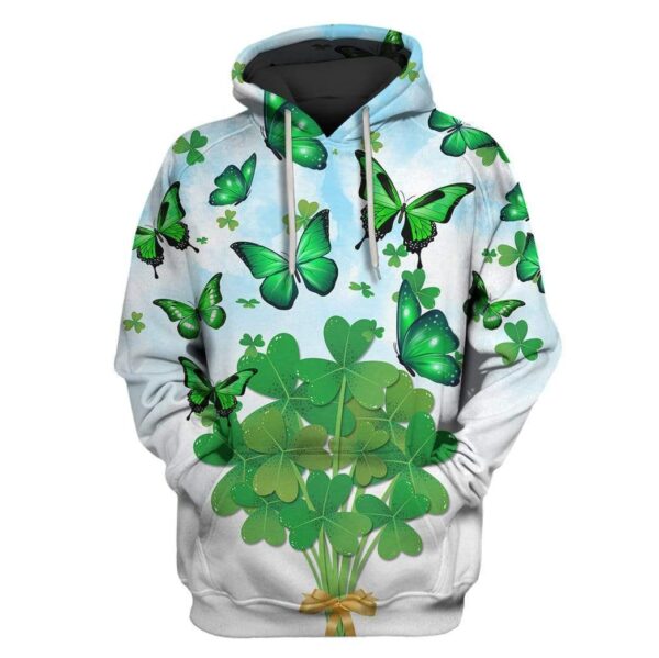 St Patricks Day Funny With Butterfly Custom T-Shirt – Hoodies Apparel