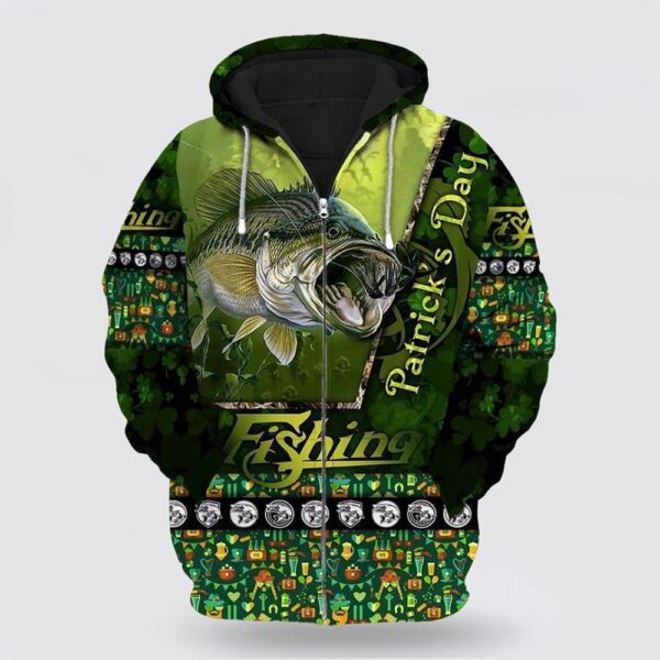 St Patrick’s Day Hoodie Fishing Patricks Day 3D Hoodie