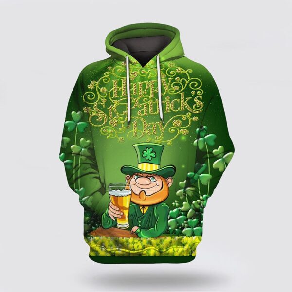 St Patrick’s Day Hoodie Happy St Patrick’s Day Irish 3D All Over Print Hoodie
