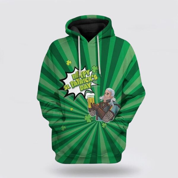 St Patrick’s Day Hoodie Happy St Patricks Day Over Print 3D Hoodie