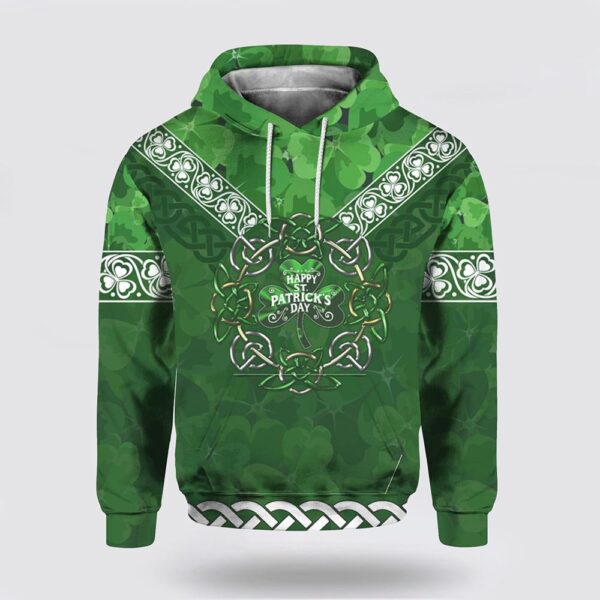 St Patrick’s Day Hoodie Irish Shamrock 3D All Over Print Hoodie