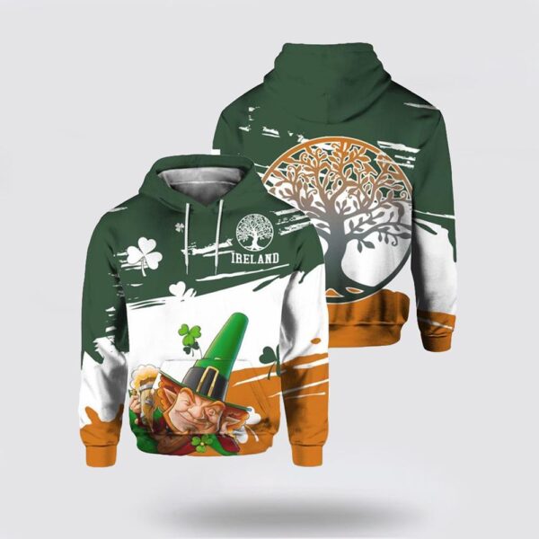 St Patrick’s Day Hoodie Irish St Patrick Day 3D All Over Print Hoodie