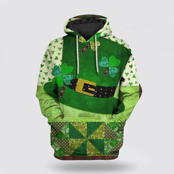 St Patrick’s Day Hoodie Irish St Patricks Day Custom Sharm Rock Over Print 3D Hoodie