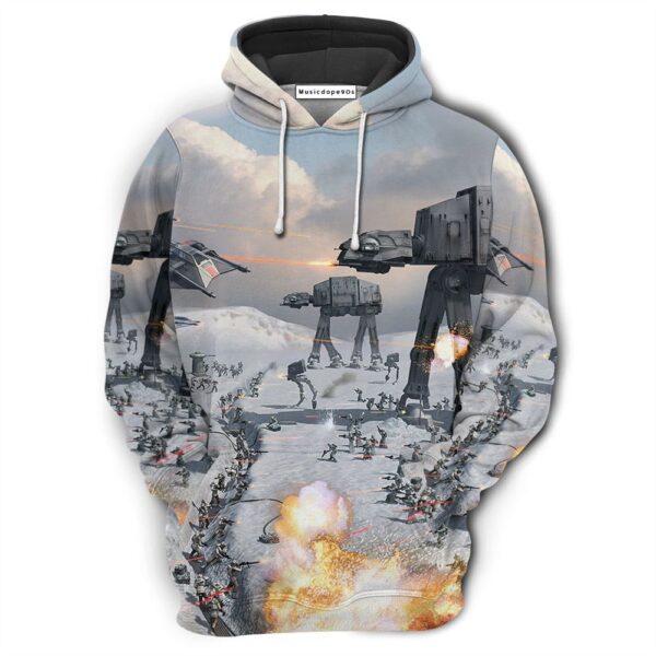 Star Wars Battle Of Hoth At Movie 3D Hoodie