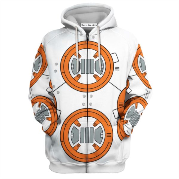 Star Wars Bb 8 Robot Costume  Movie 3D Hoodie