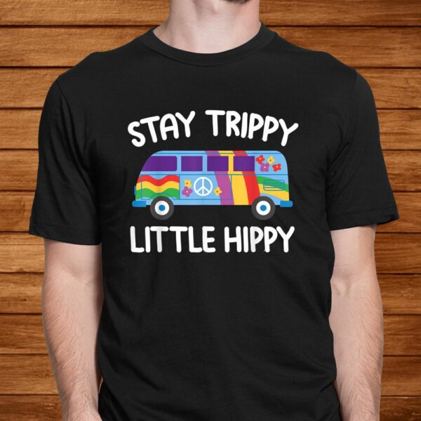 Stay Trippy Hippie Peace Sign Vintage Van Shirt