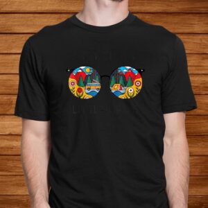 Stay Trippy Little Hippie Glasses Hippie Camping Shirt 1