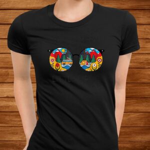 Stay Trippy Little Hippie Glasses Hippie Camping Shirt 2