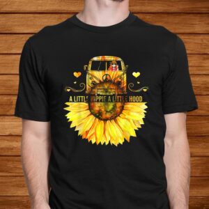 Sunflower A Little Hippie A Little Hood Funny Hippie Shirt 1