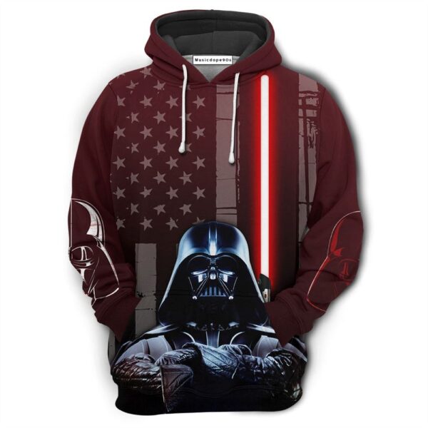 Sw Darth Vader American Flag  Movie 3D Hoodie