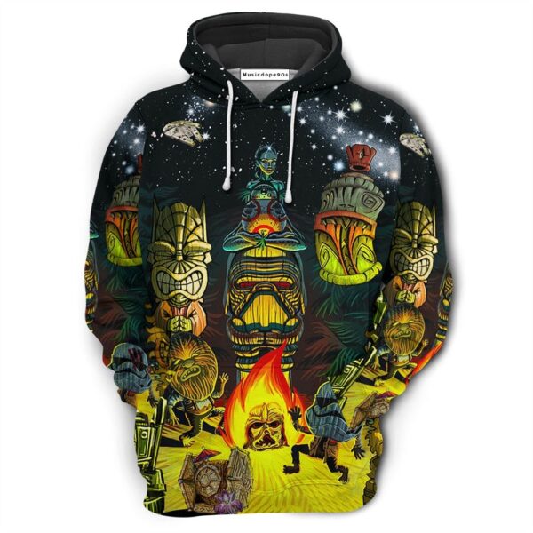 Tiki Star Wars May The Force Be With You  Movie 3D Hoodie