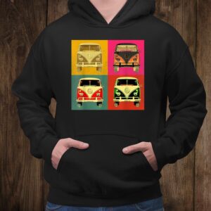 Vintage960s Hippie Micro Bus Van Pop Art Styled Shirt 2