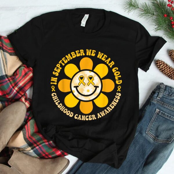 Wear Gold Childhood Cancer Awareness Warrior Fight Hippie Shirt
