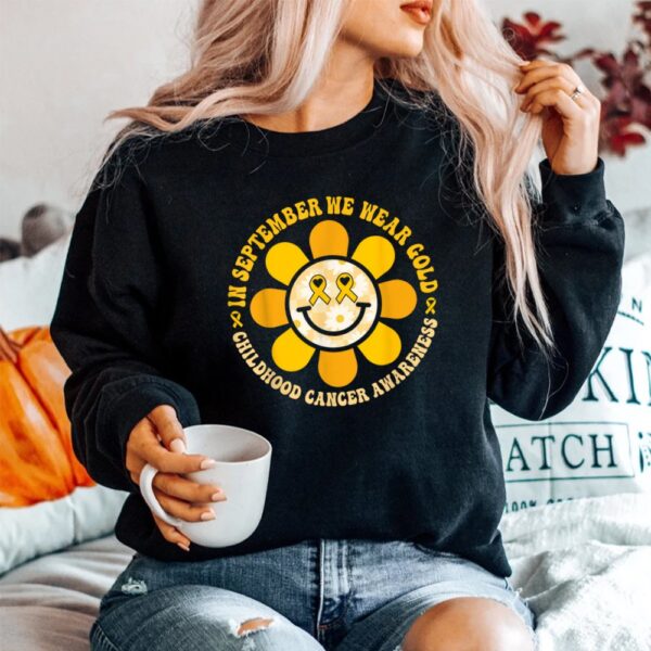 Wear Gold Childhood Cancer Awareness Warrior Fight Hippie Shirt