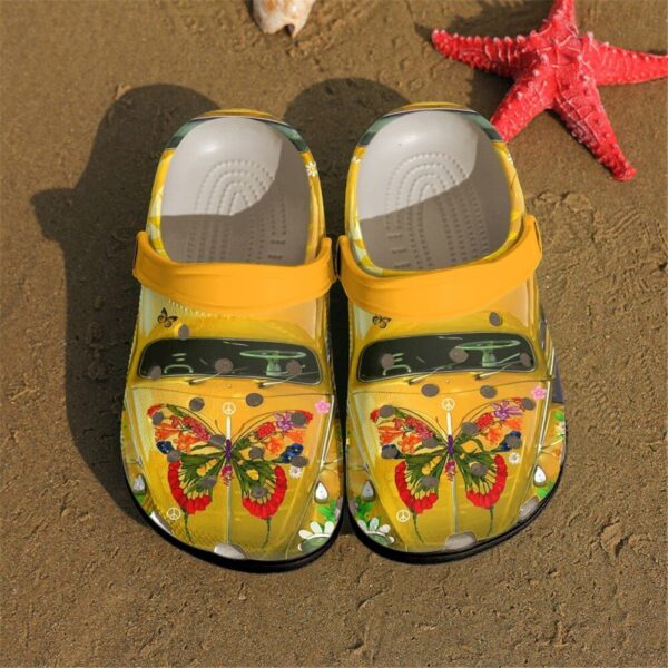 Yellow Car Hippie Clog  Crocs Comfortablefashion Style Comfortable For Women Men Kid Print 3D