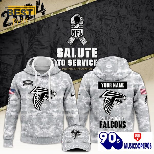 2024 Atlanta Falcons Salute To Service Hoodie, Cap